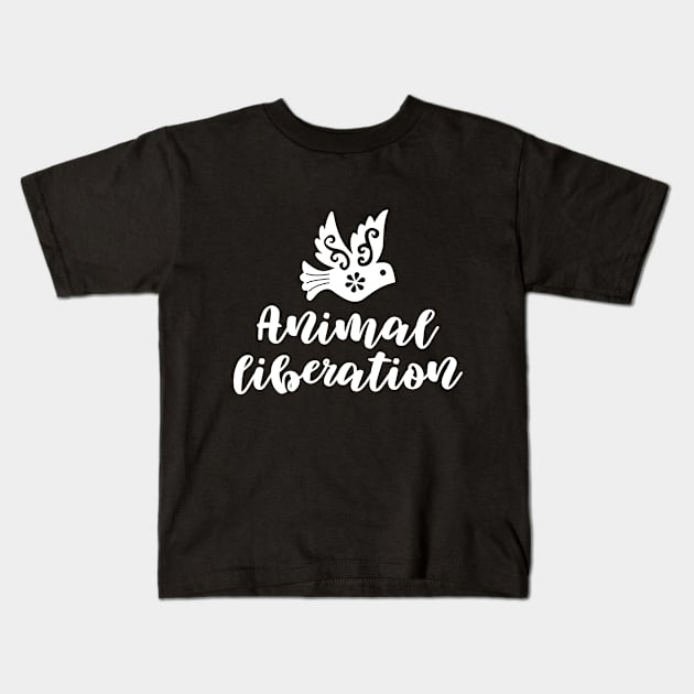 Animal Liberation Kids T-Shirt by Ignotum